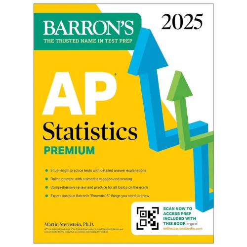 AP Statistics Premium, 2025: Prep Book with 9 Practice Tests + Comprehensive Review + Online Practice (Barron's AP Prep)