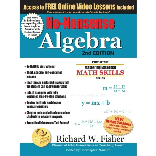 No-Nonsense Algebra, 2nd Edition: Part of the Mastering Essential Math Skills Series (Stepping Stones to Proficiency in Algebra)